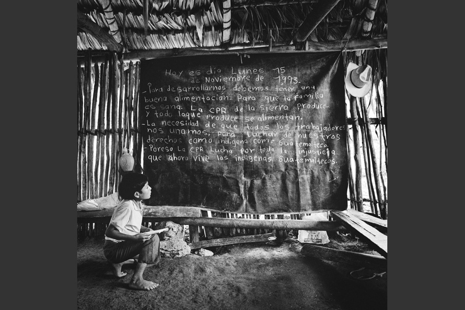A child in a classroom.