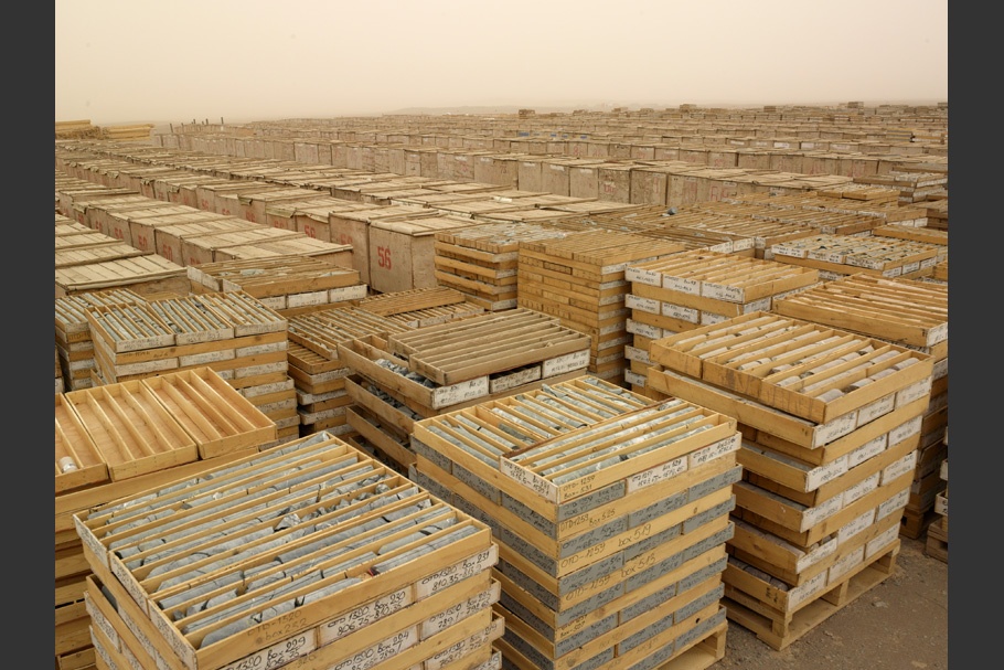 A view of many wooden crates.