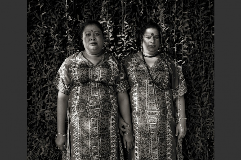 Portrait of two Bangladeshi hijras
